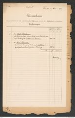 k.k. naturhistorisches Hofmuseum, Intendanzakten 1885-1896 (Hauer), Aktenzahl Z.334/1892, Seite 1